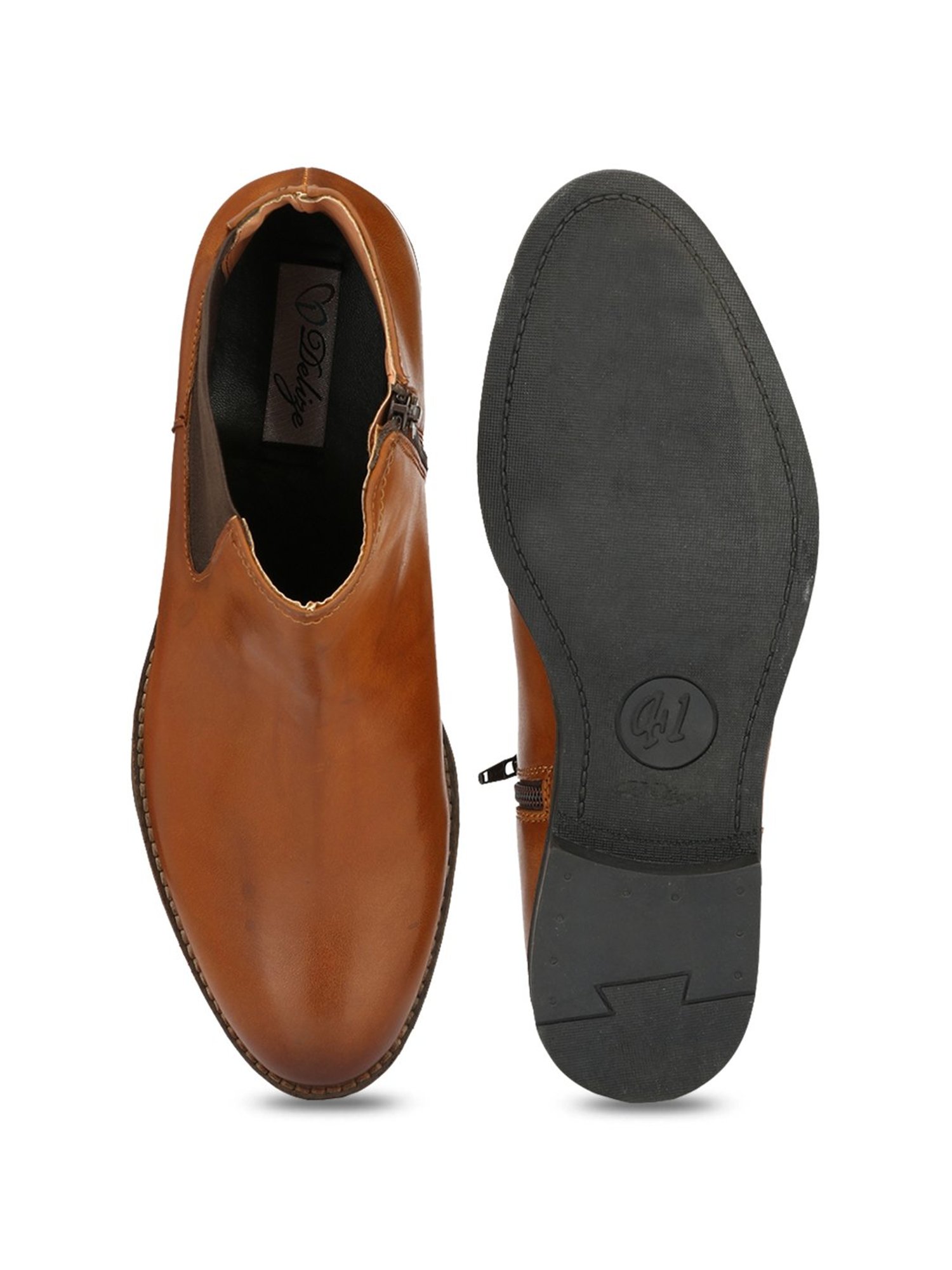 Delize Men's Tan Formal Boots