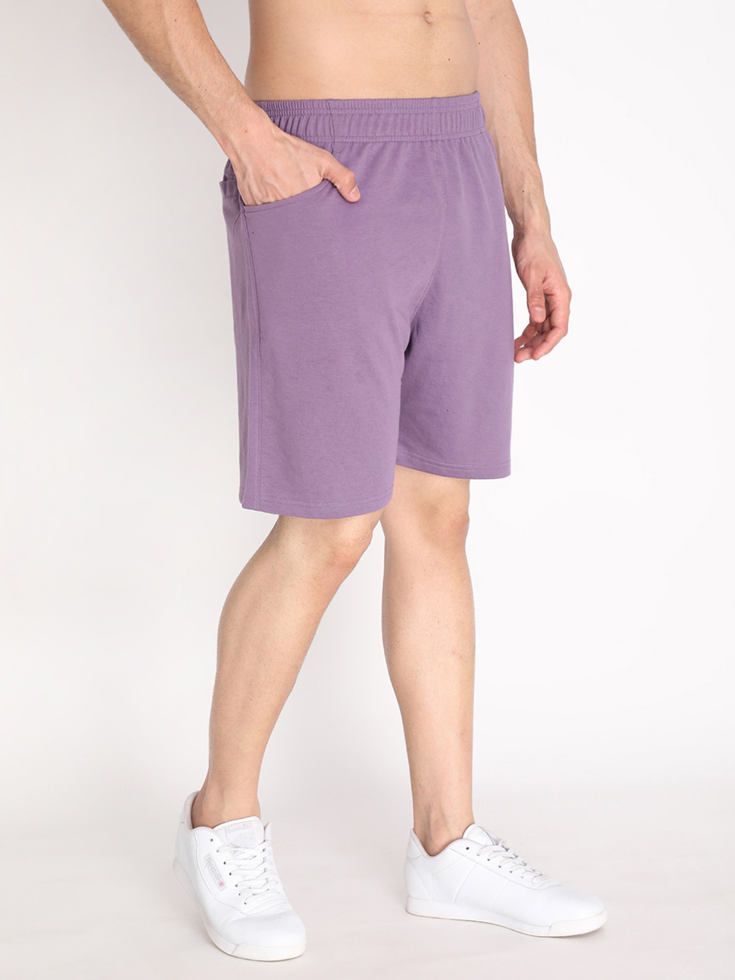 Chkokko Purple Regular Fit Shorts