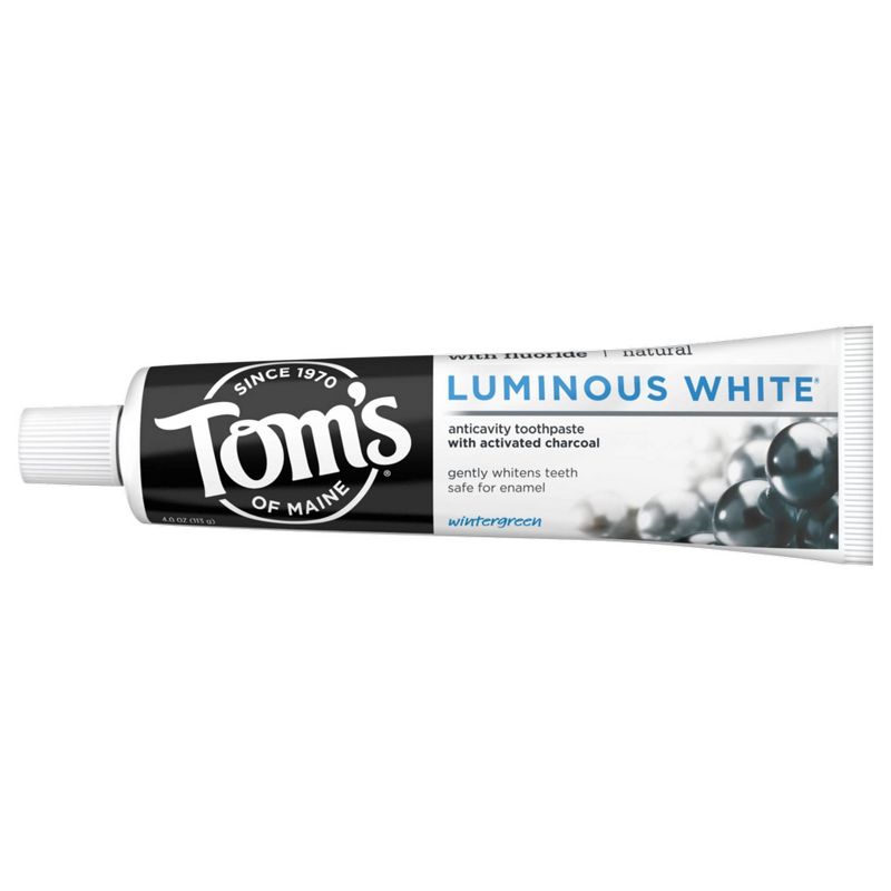 Tom's of Maine Luminous White Toothpaste Charcoal Wintergreen - 4oz
