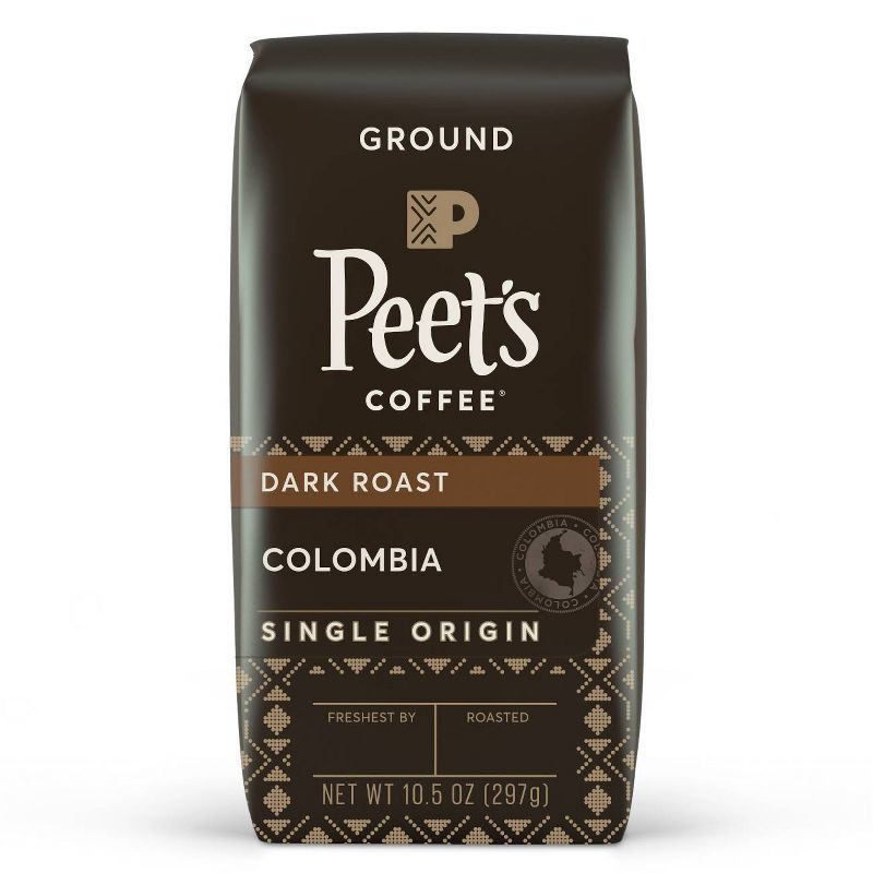 Peet's Colombia Single Origin Dark Roast Ground Coffee 10.5oz