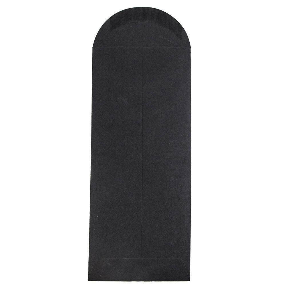 JAM PAPER #12 Policy Business Premium Envelopes - 4 3/4 x 11 - Black Linen - 25/Pack