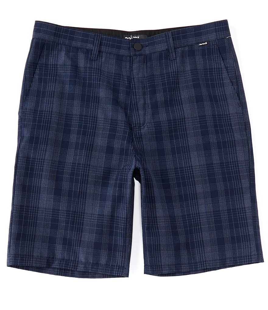 Hurley Granada Plaid 22#double; Outseam Walkshorts