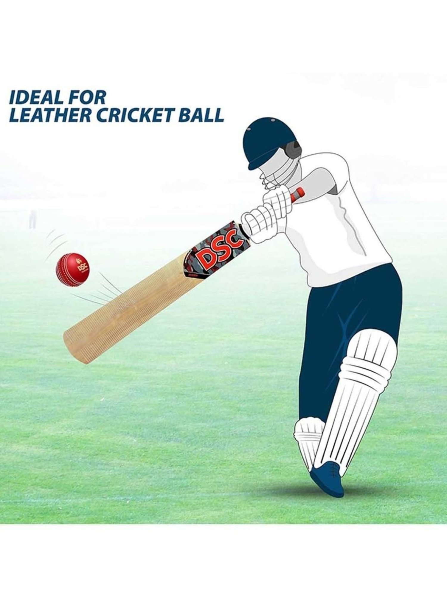 DSC Scorer Kashmir Willow Cricket Bat Short Handle Size - Mens