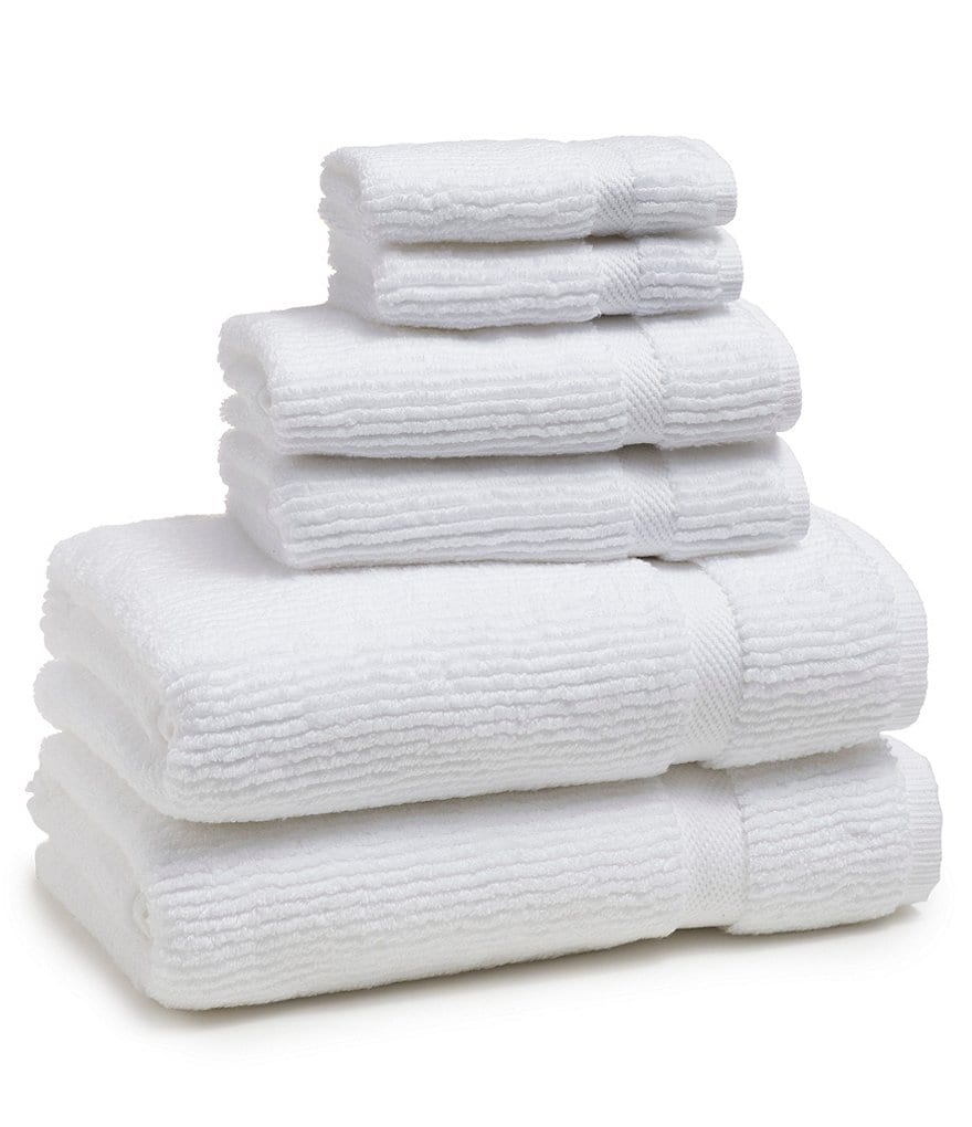 Kassatex Mateo Ribbed Zero-Twist Bath Towels
