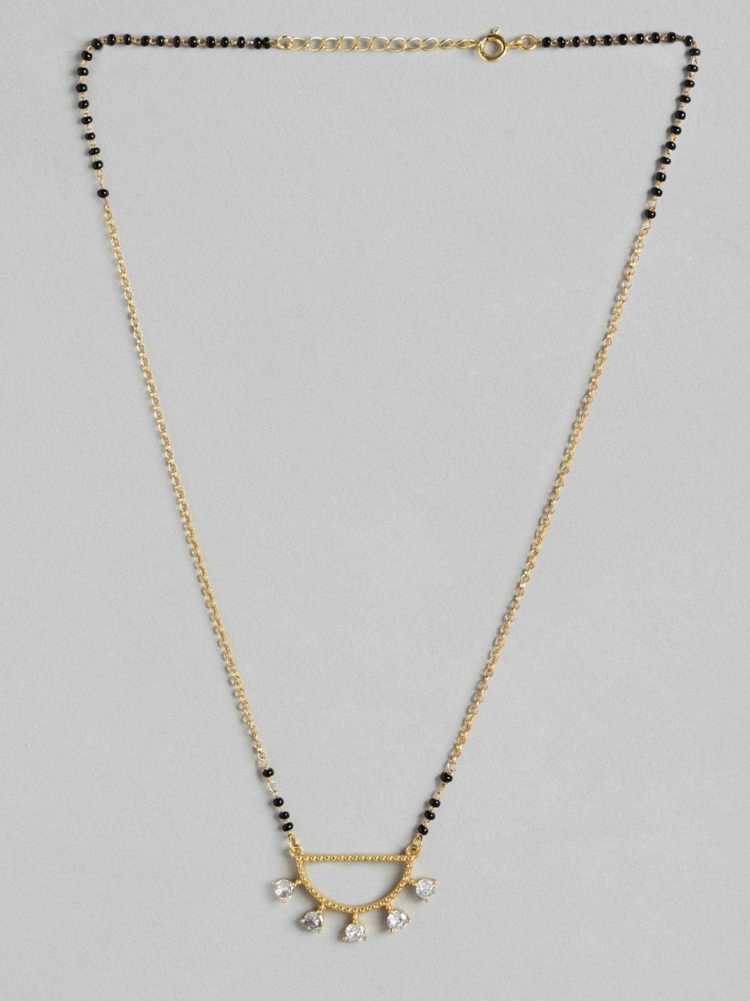 March by FableStreet 92.5 Sterling Silver Floral Mangalsutra for Women