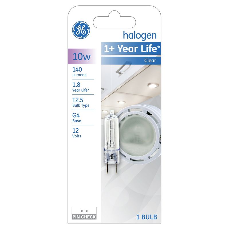 General Electric 10w T3 Appliance Halogen Light Bulb Clear