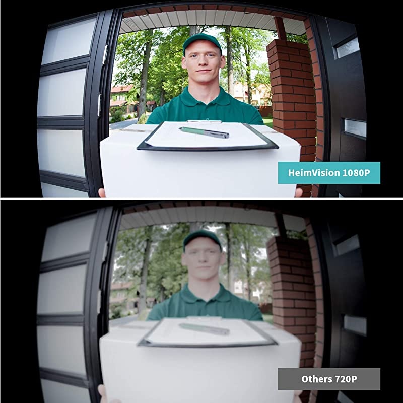 Wireless Video Doorbell Camera with Chime, Battery Wi-Fi Door Camera,1080P HD, AI Human Detection, 2-Way Audio, Remote Access, Night Vision, SD Slot & Cloud Storage, Weatherproof, Greets 1