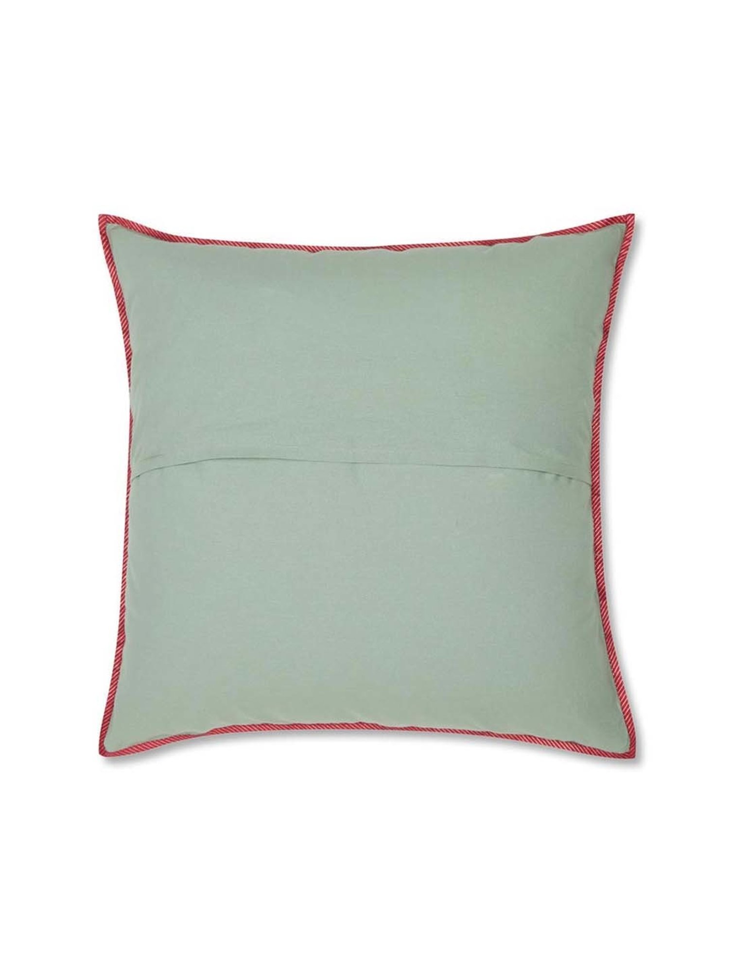 Fabindia Haveli Green Viscose Cushion Cover
