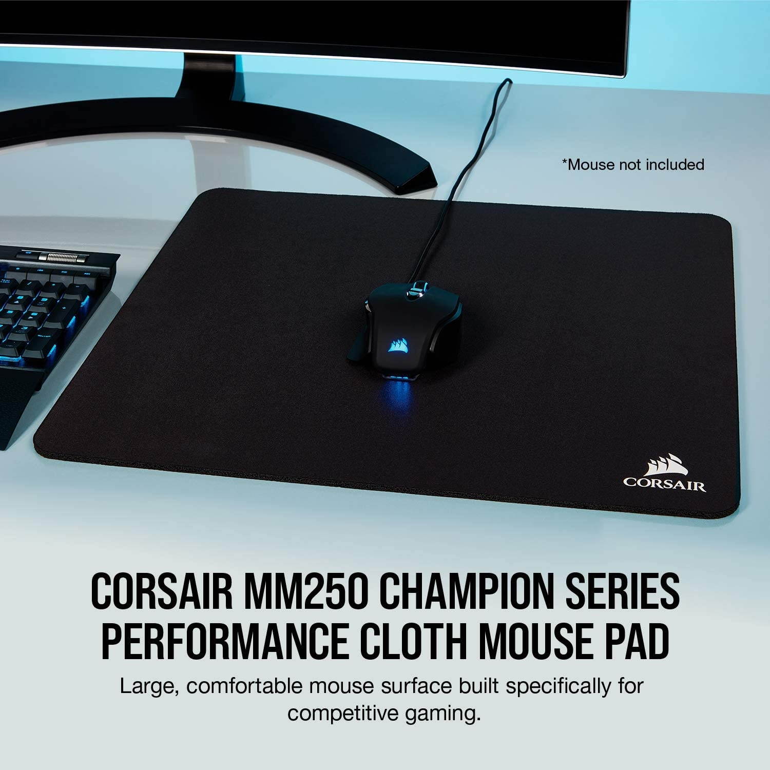 Corsair MM500 Premium Anti-Fray Cloth Gaming Mouse Pad Extended 3XL - Black