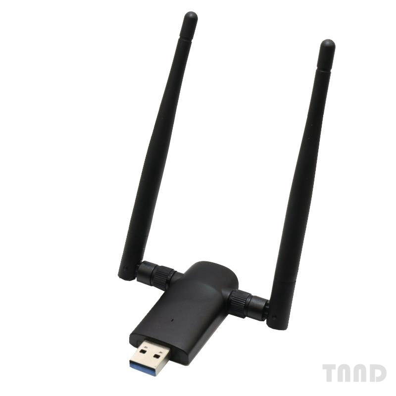 Wireless USB WiFi adapter  802.11AC 1200Mbps dual 5Dbi antenna 5G/2.4G WiFi USB for desktop laptop MAC windows 10/8/8.1/7/vista/XP/MAC 10.6/10.13 wifi USB computer network adapter