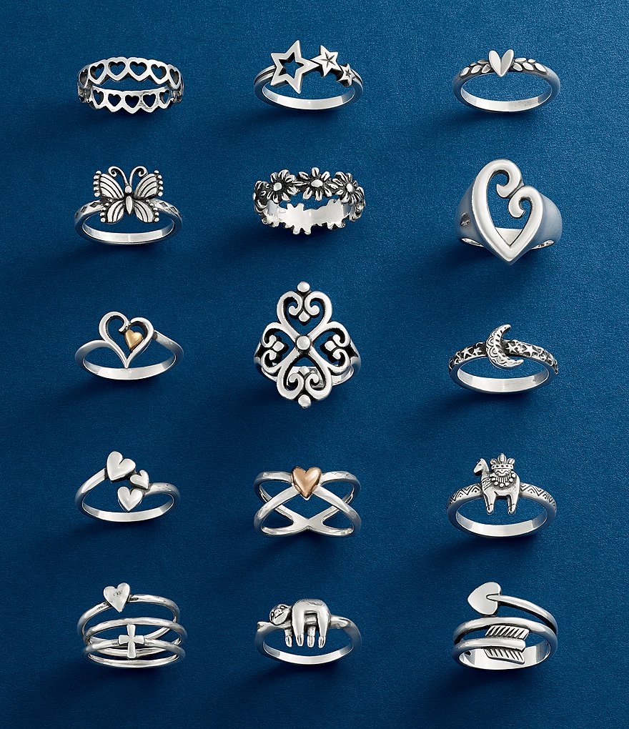 James Avery Faith & Love Ring Set