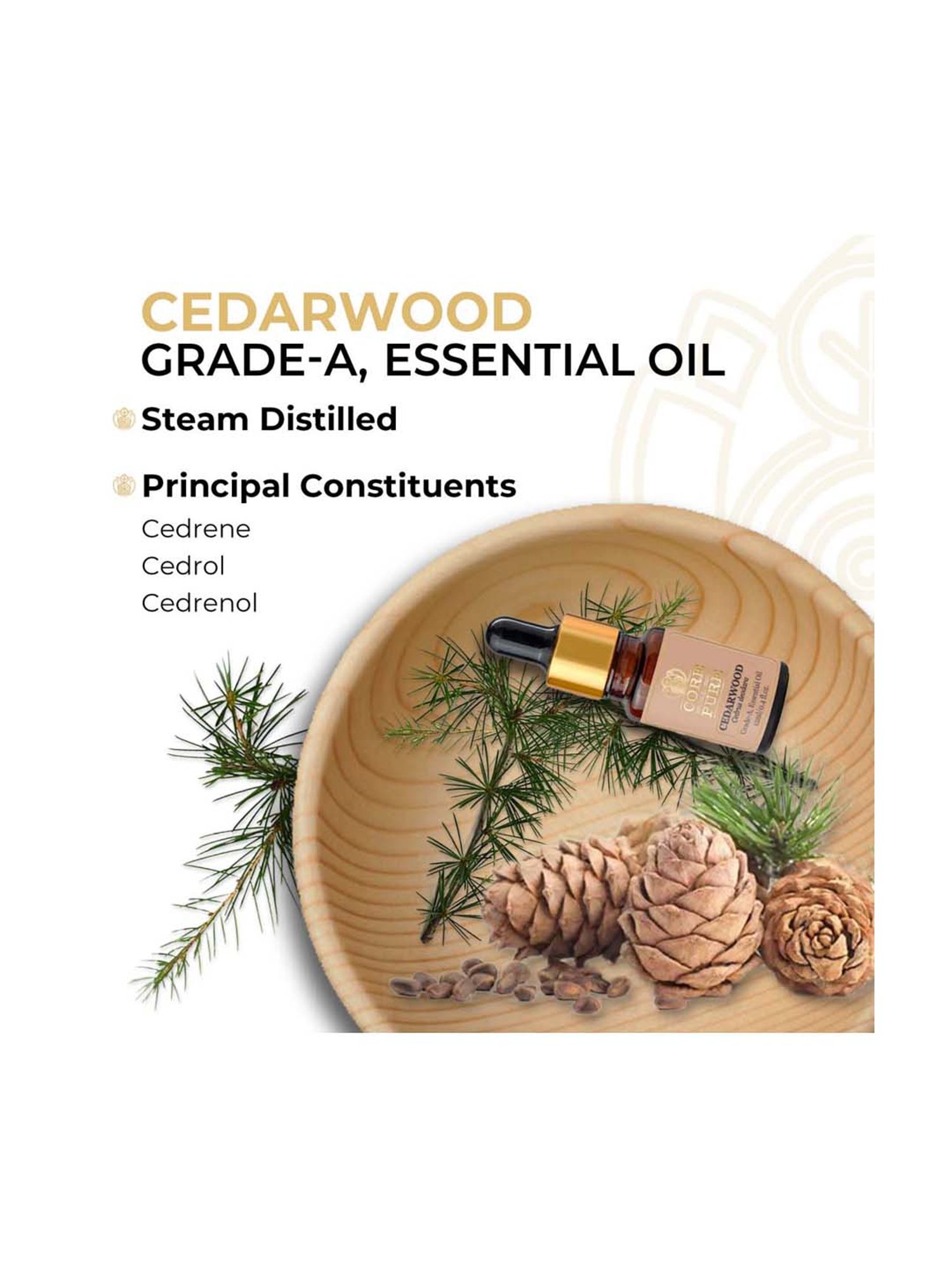 CORE & PURE Cedarwood Essential Oil - 12 ml