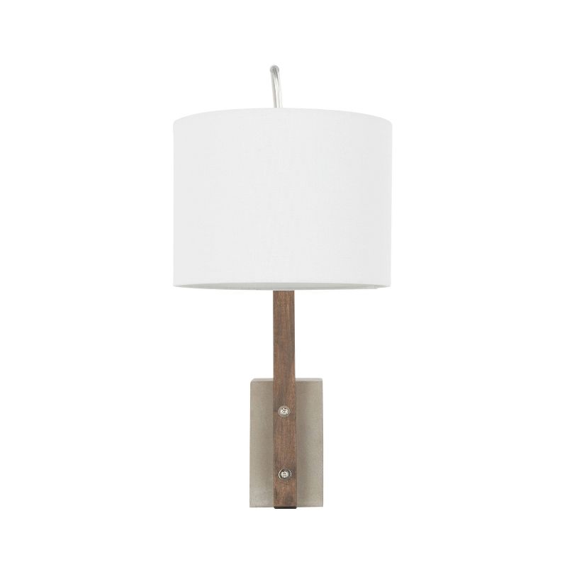 Robyn Table Lamp with Concrete Base and Shade (Includes LED Light Bulb) White - LumiSource