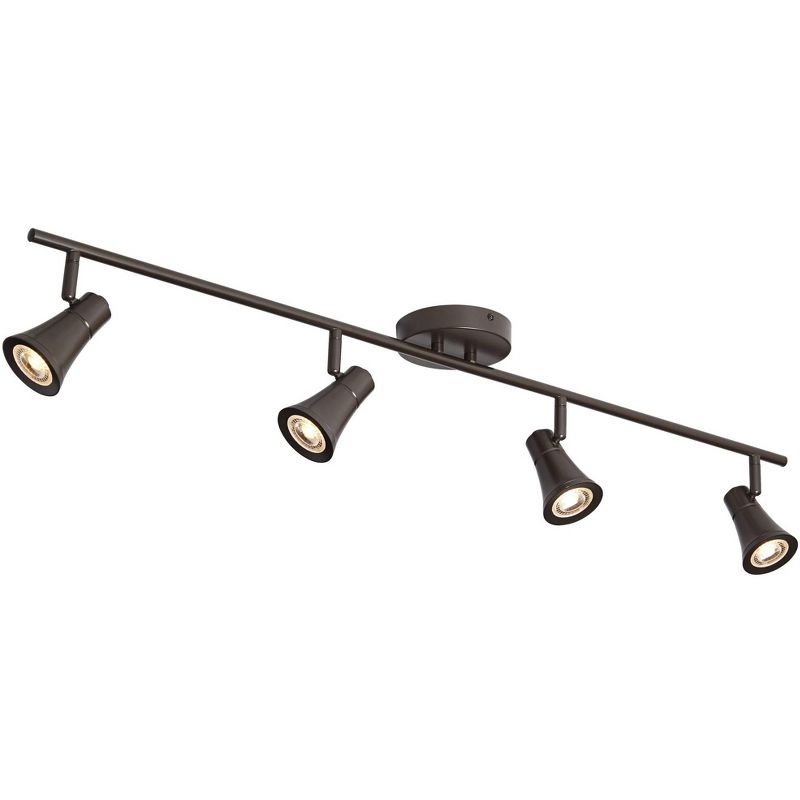 Pro Track Castro 4-Light Bronze GU10 LED Track Fixture