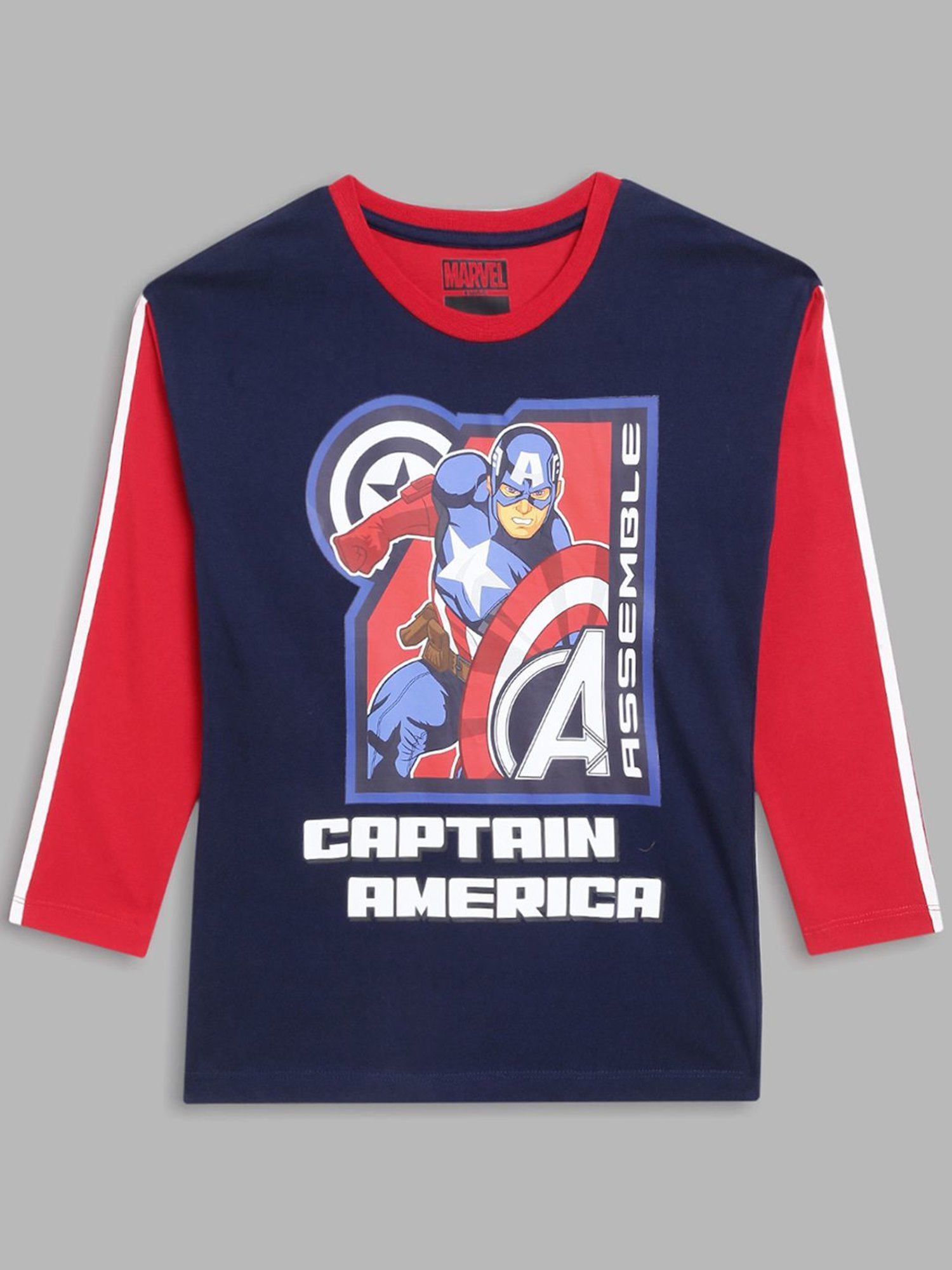 Blue Giraffe Kids Multicolor Cotton Printed Full Sleeves T-Shirt