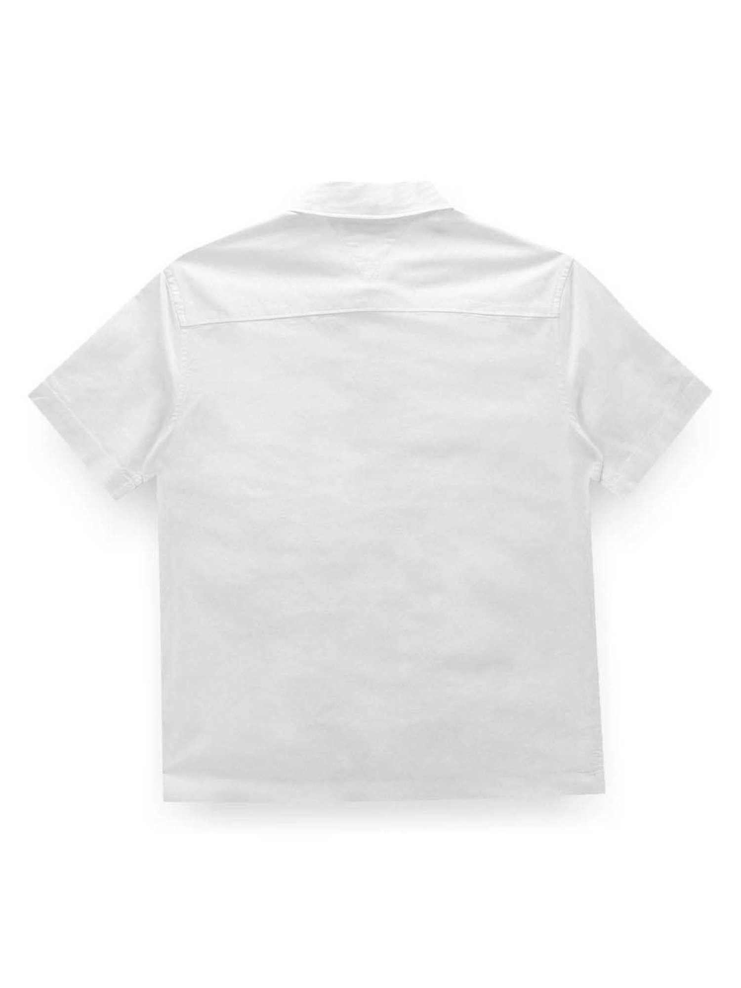 Tommy Hilfiger Boys White Solid Archive Fit Shirt