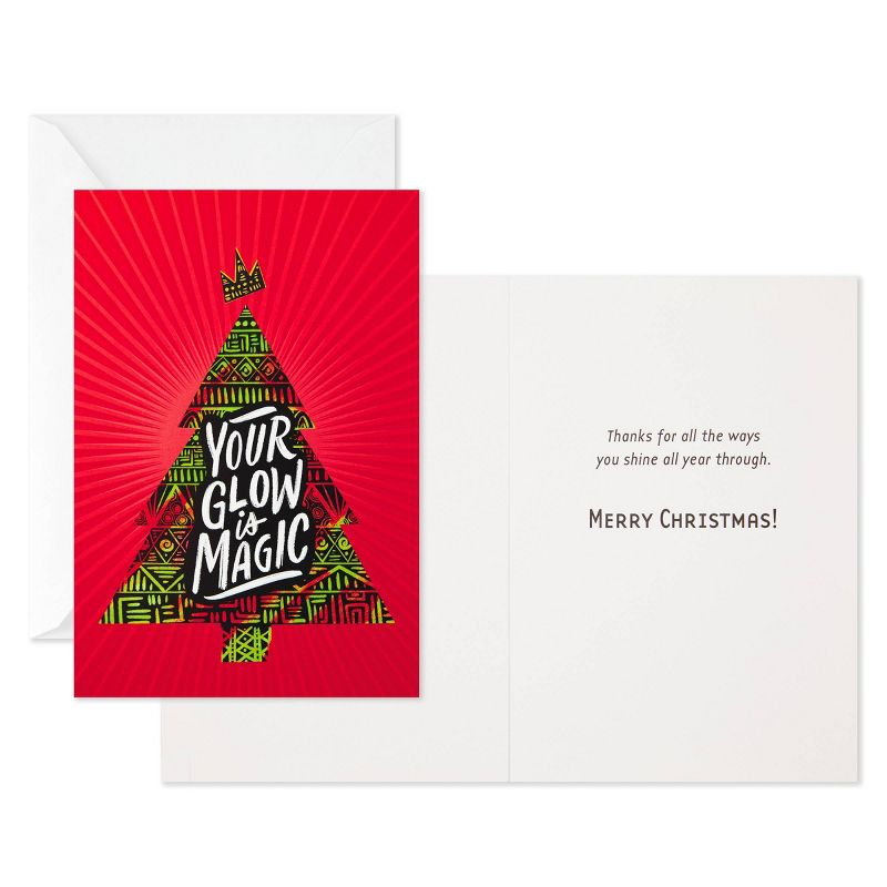 16ct Hallmark Mahogany Glow is Magic Tree Boxed Cards