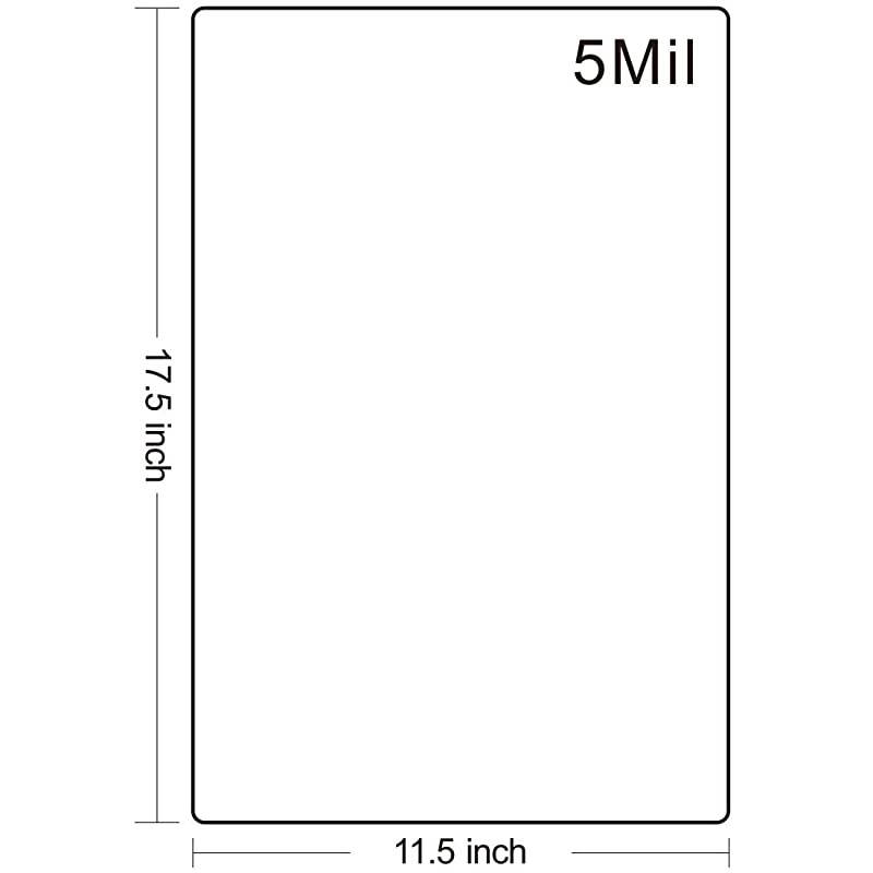 Thermal Laminating Pouches, 8.9 x 11.4-Inches, 3 mil Thick, 100-Pack
