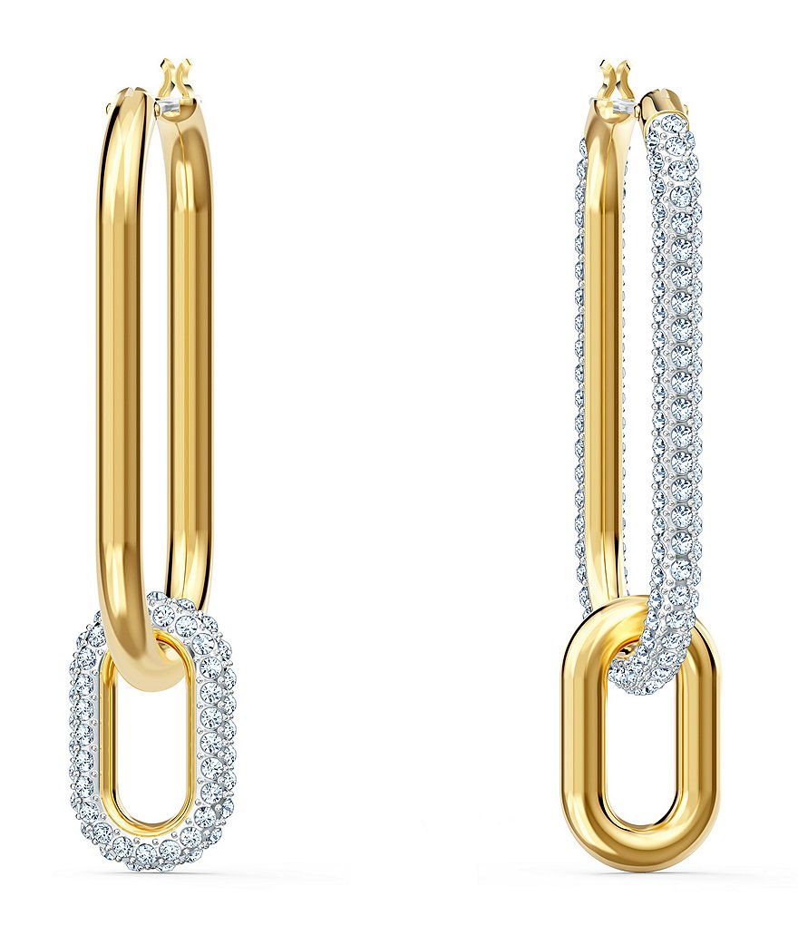Swarovski Time Hoop Pierced Earrings