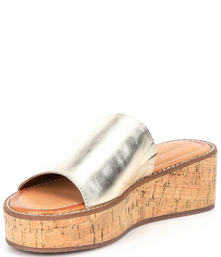 Carvela Kue Leather Wedge Sandals