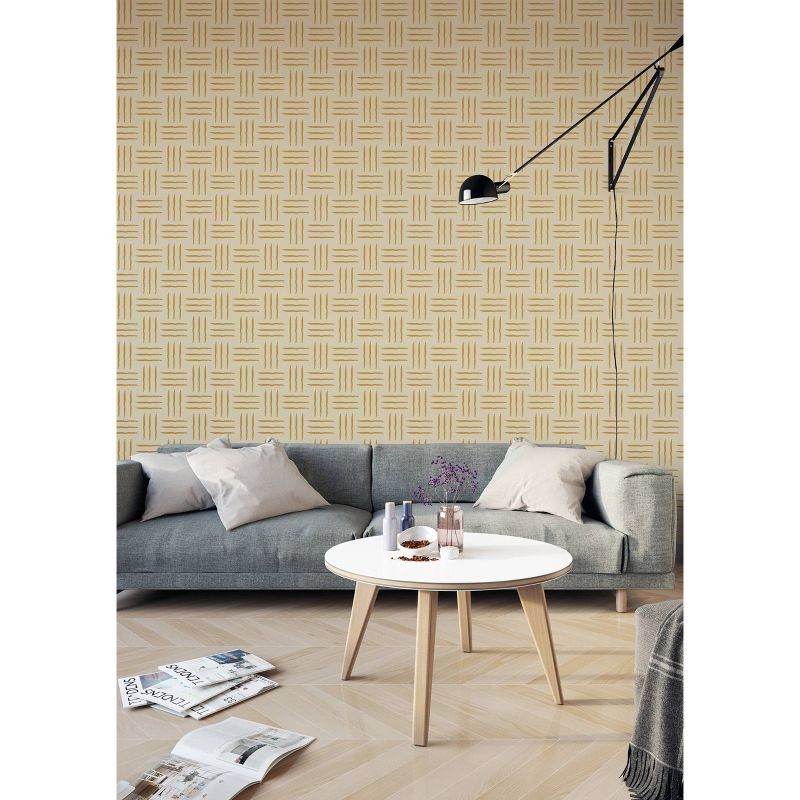 Stencil1 Weave Repeating - Wall Stencil 11" x 11"