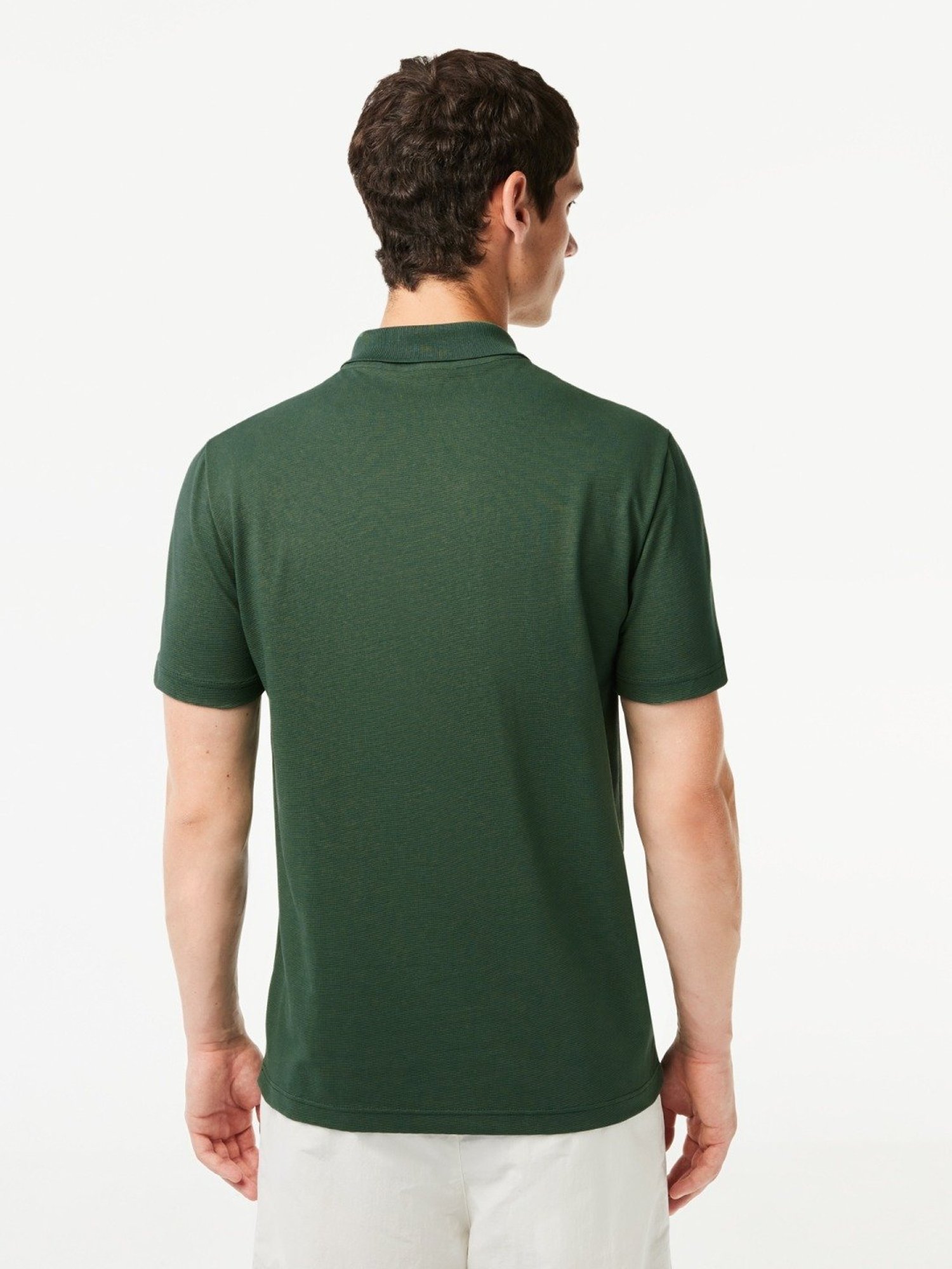 Lacoste Green Cotton Regular Fit Polo T-Shirt