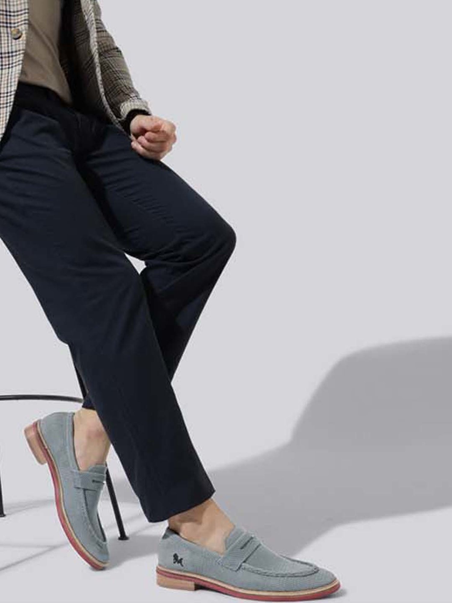 Neemans Men's Steel Grey Casual Loafers