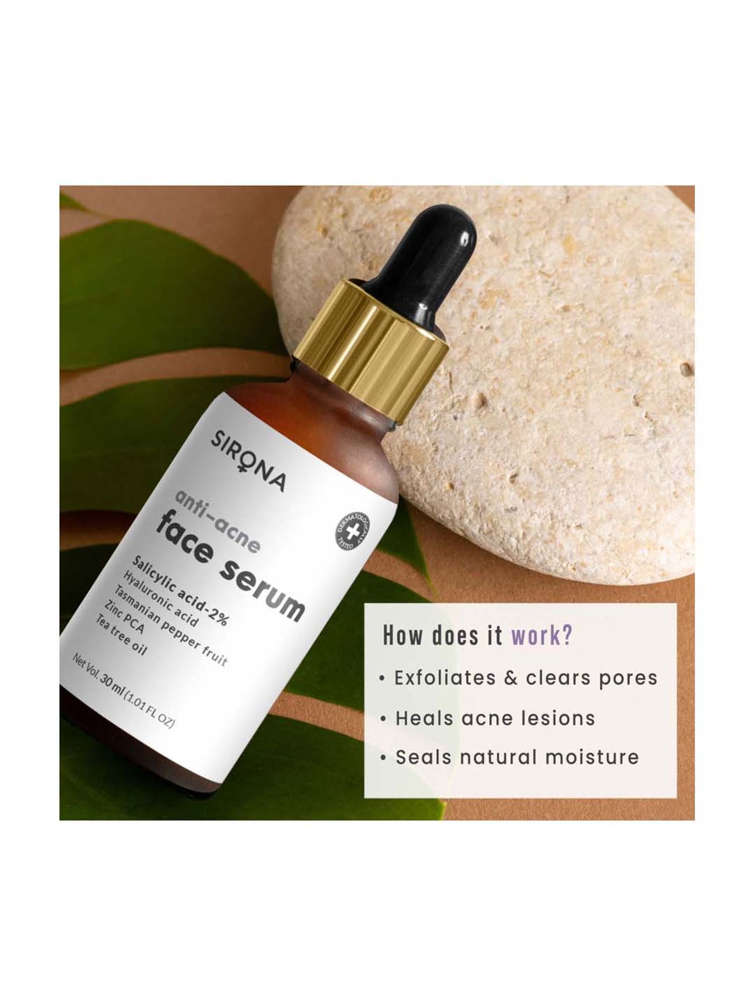 Sirona Anti Acne Face Serum - 30 ml