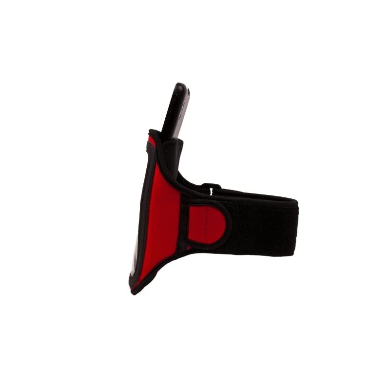 OEM VG Brand Red Armband with Sweat Resistant Lining and Unique Key Pocket for Nokia Lumia 920 Smart Phone + VanGoddy Wrist Band