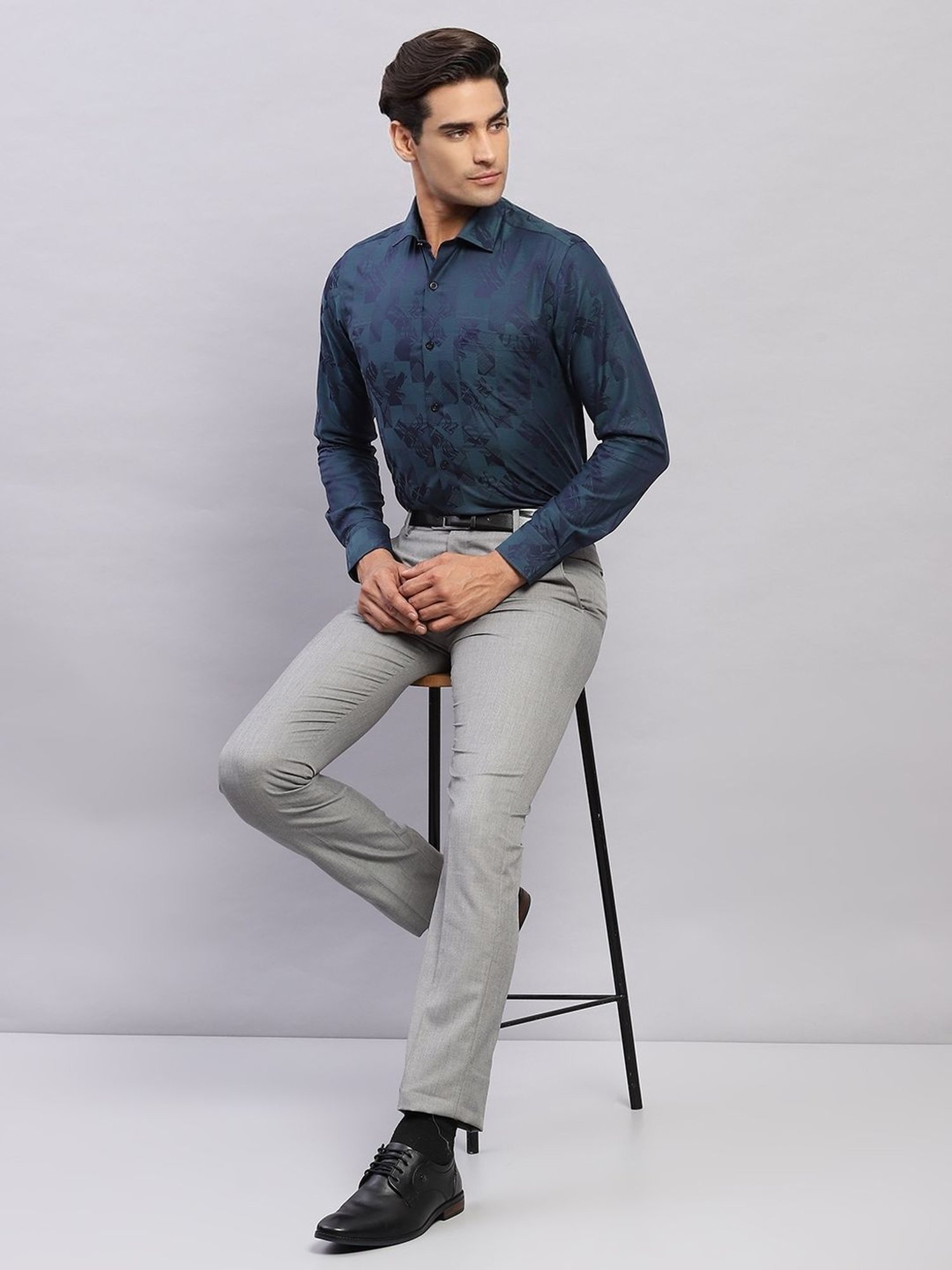 Monte Carlo Grey Smart Fit Trousers