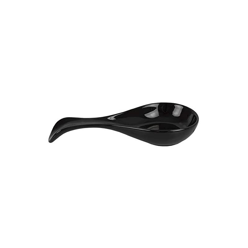 Spoon Rest, 10.50" x 4.37" x 1.50", Black