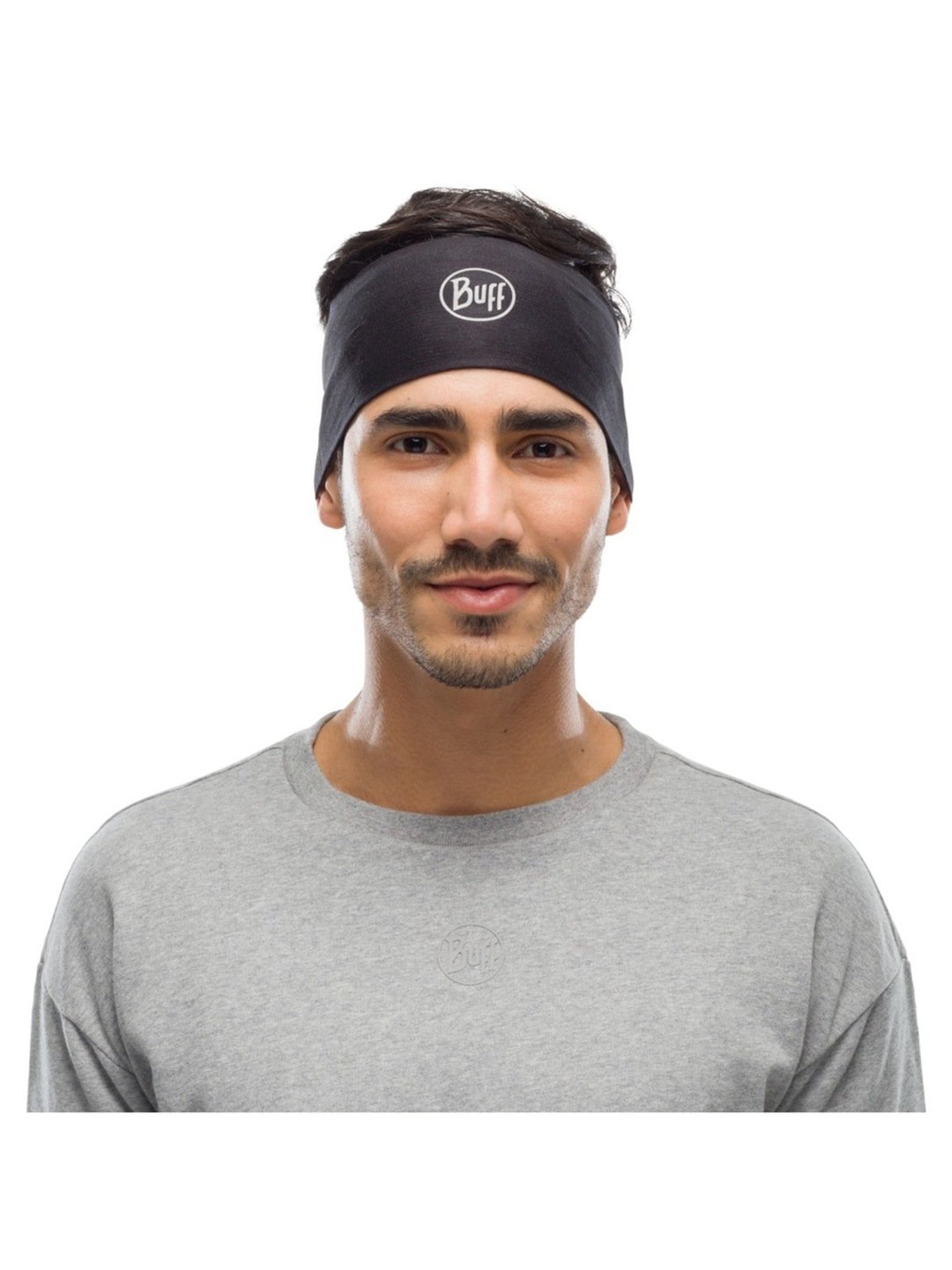 BUFF Black Solid Headband