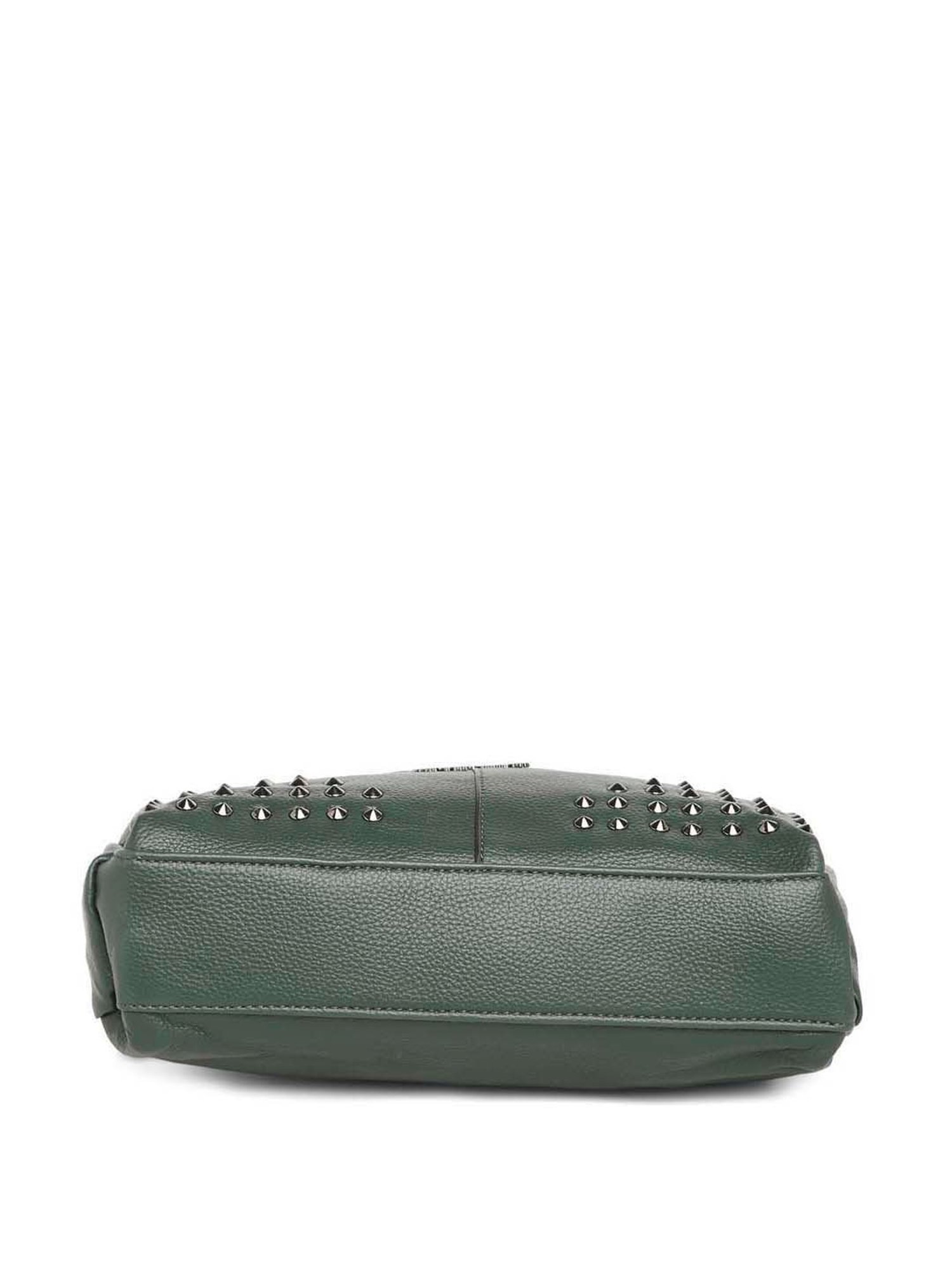 Marina Galanti Green Rivets Medium Baguette Bag