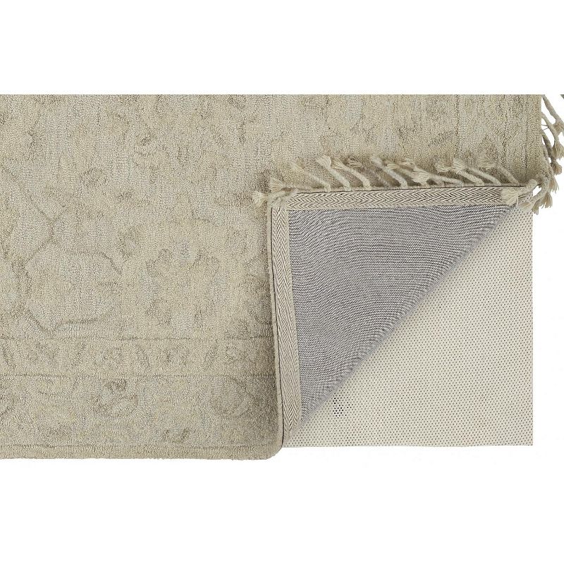 2'6"x8' Runner Hand Made Tufted Medallion Wool Runner Beige - Feizy