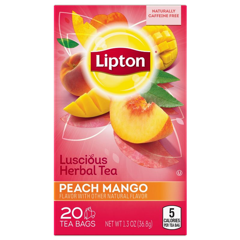 Lipton Peach Mango Herbal Tea - 20ct