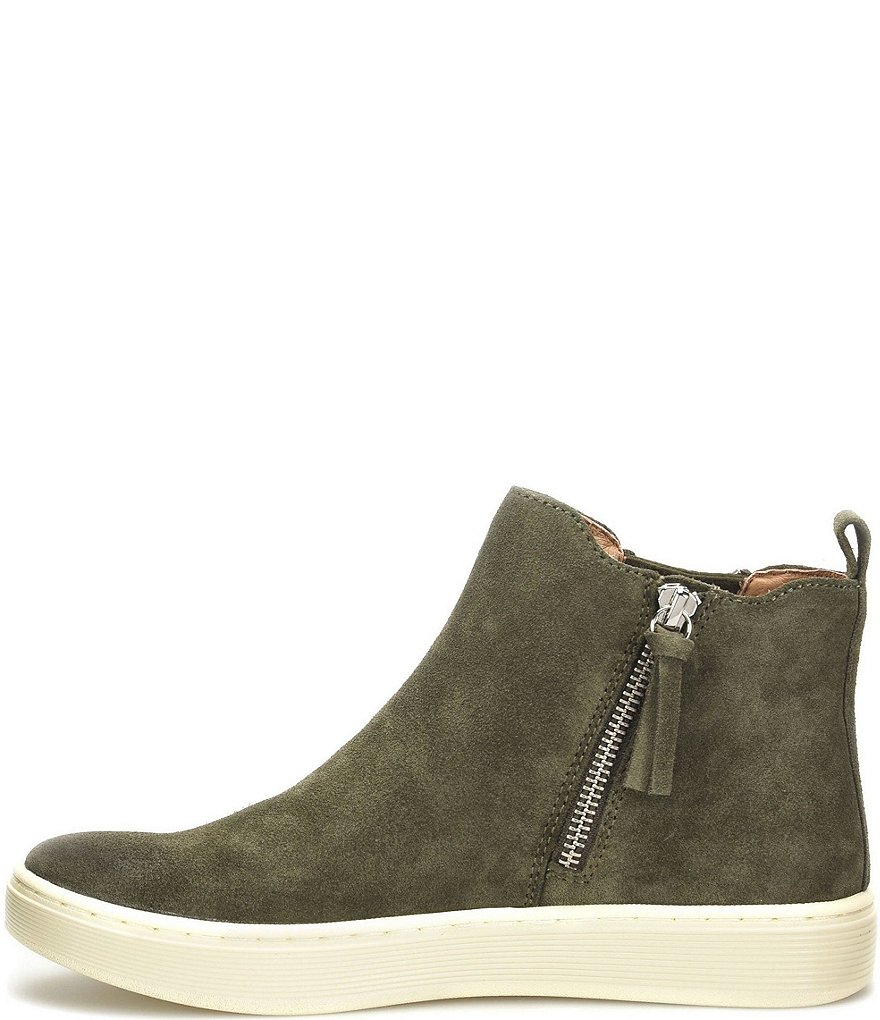 Sofft Britton Zip Waterproof Suede High-Top Sneakers