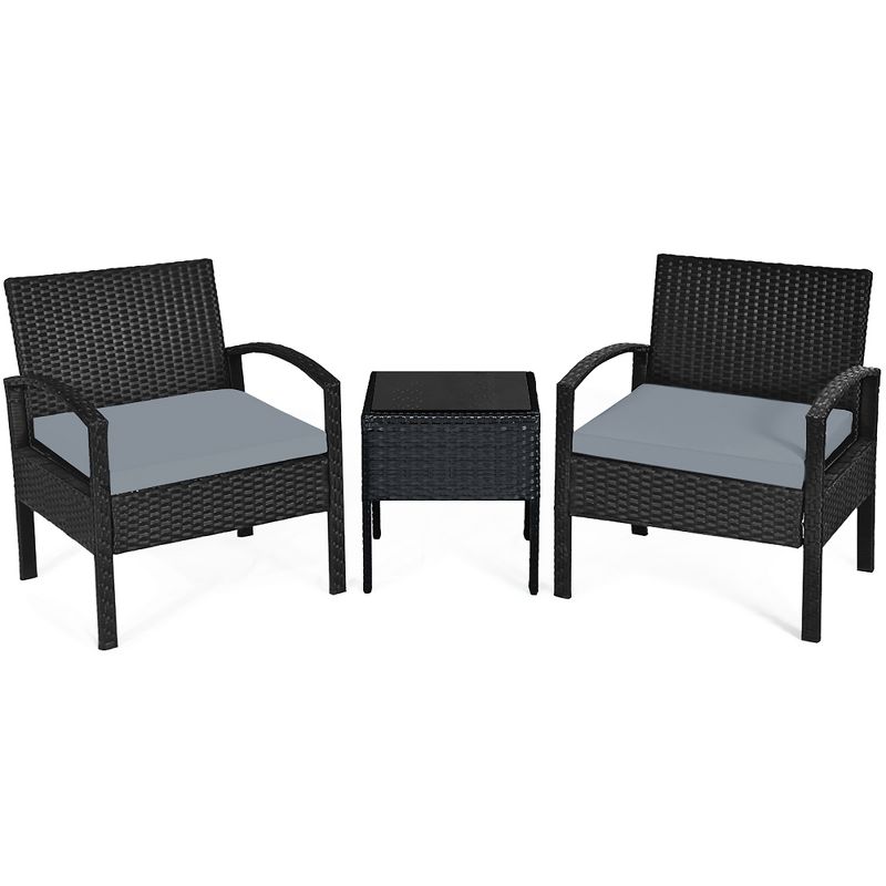 7pc Studio Shine Collection Patio Conversation Set with Sofa, 4 Armchairs & 2 Tables - W Unlimited