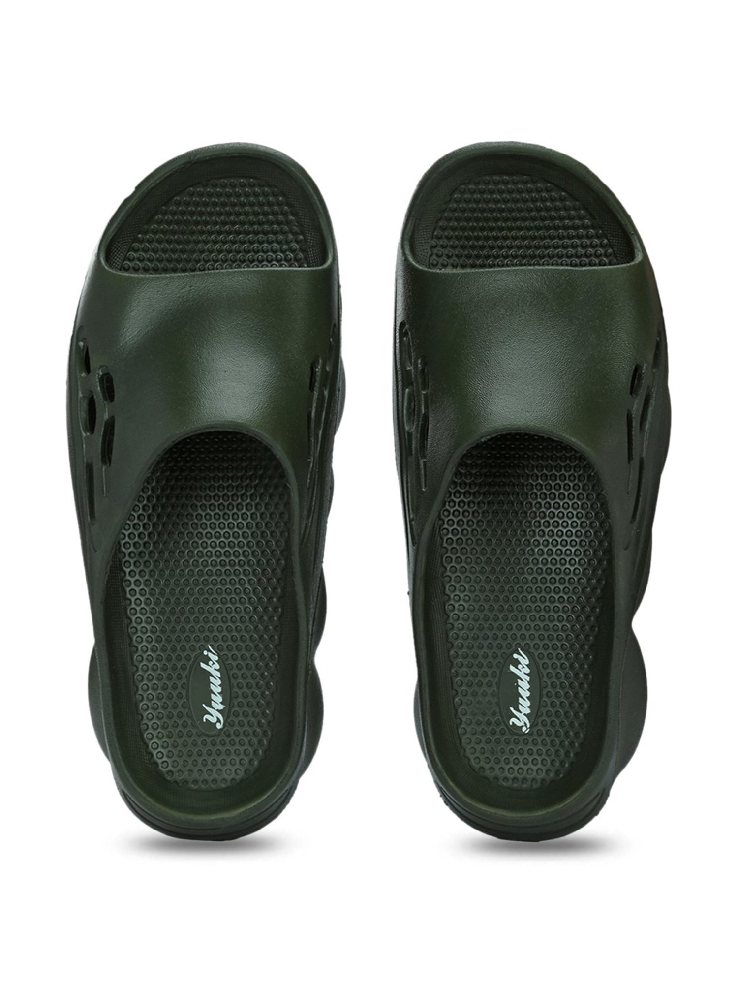 Yuuki Men's BREEZY Olive Slides