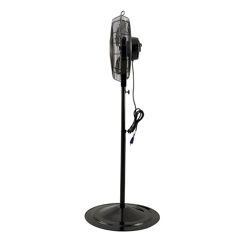 Air King 18 Inch 3 Speed Non Oscillating Adjustable Pivoting Indoor Pedestal Fan