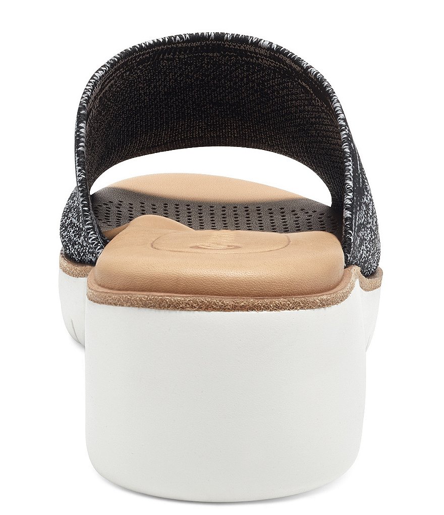 CC Corso Como Ditya Two-Tone Knit Slide Wedge Sandals