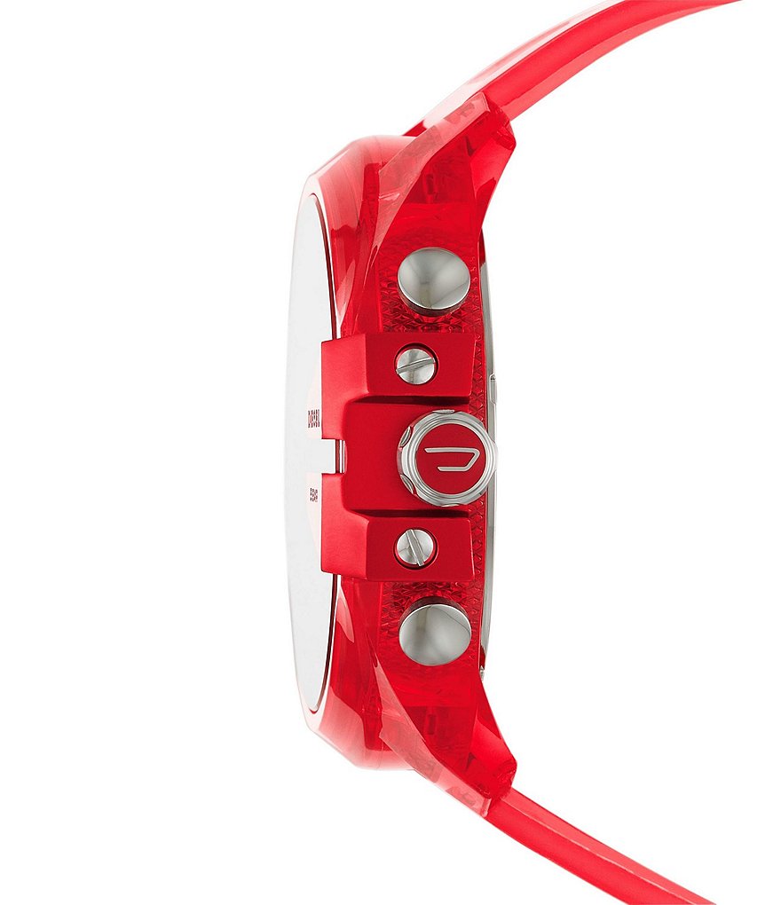 Diesel Mega Chief Chronograph Red Polyurethane Watch
