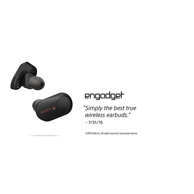 WF-1000XM3 Industry Leading Noise Canceling Truly Wireless Earbuds Headset/Headphones with AlexaVoice Control And Mic For Phone Call, Black