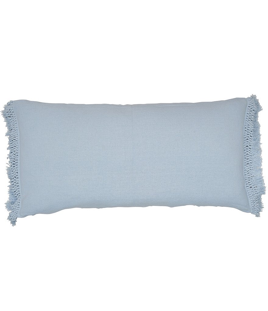 ELISABETH YORK Lavato Fringed Bolster Pillow