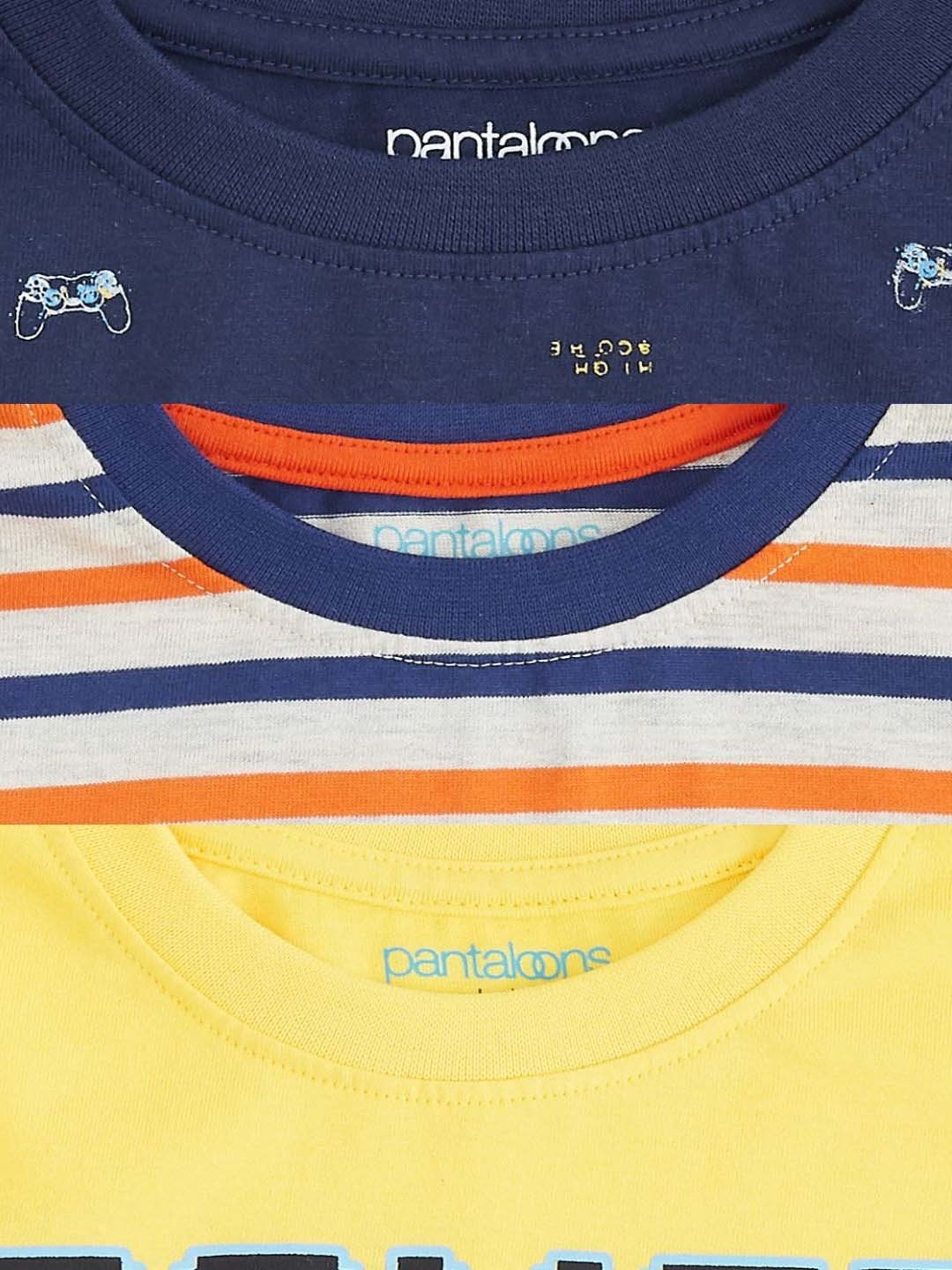 Pantaloons Baby Kids Multicolor Cotton Printed Full Sleeves T-Shirt