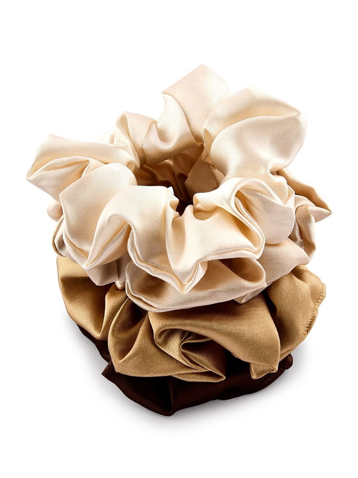 ToniQ Multicolor Ponytail Holder Scrunchie - Set of 4