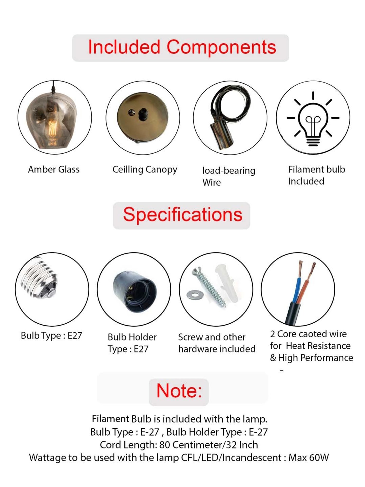 Homesake Apple Black Glass Bedside Island Hanging Pendant Light