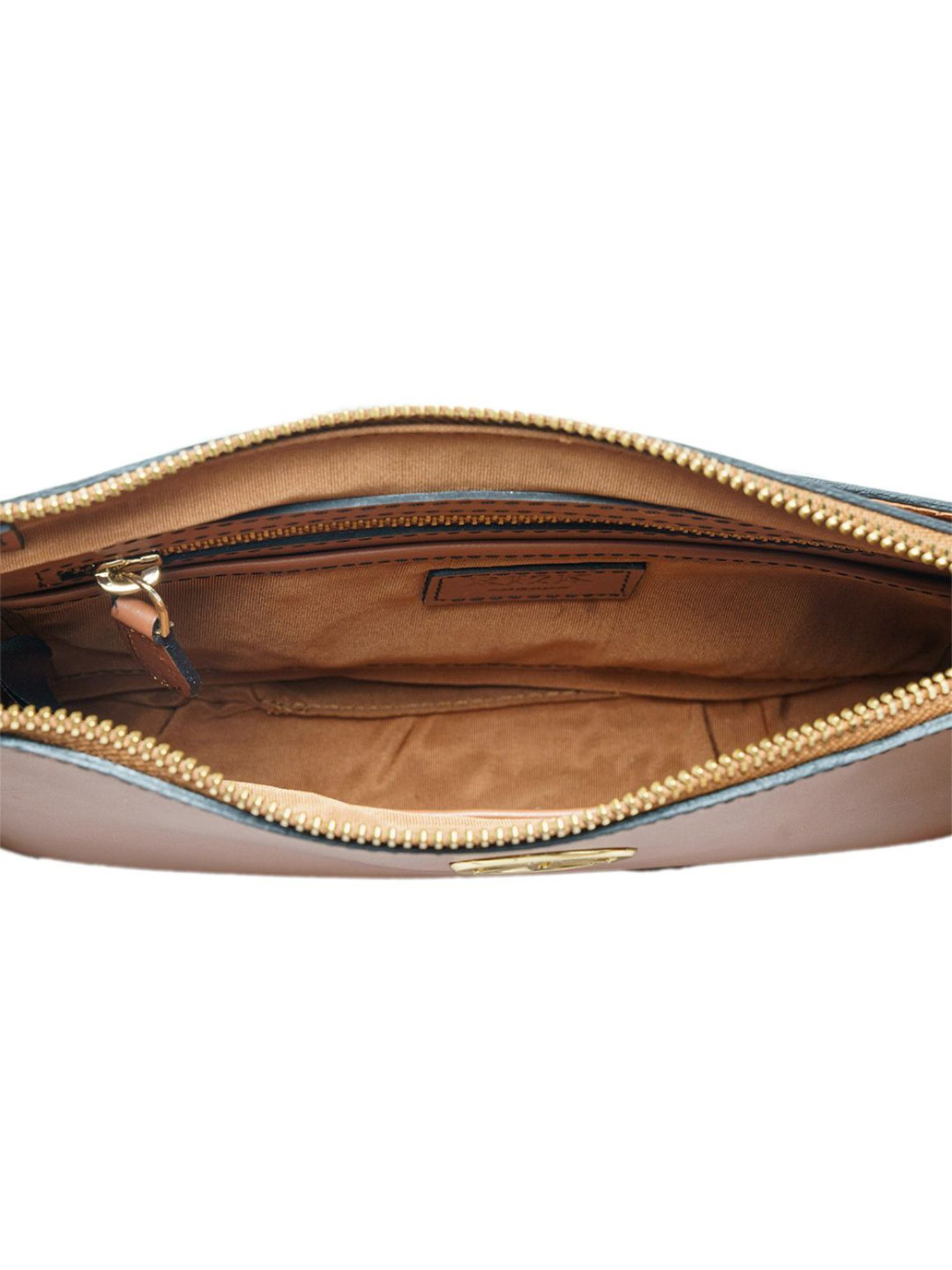 RI2K London Tan Leather Medium Cross Body Bag