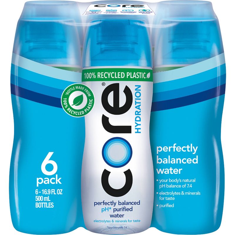 Core Hydration Purified Water - 6pk/16.9 fl oz Bottles