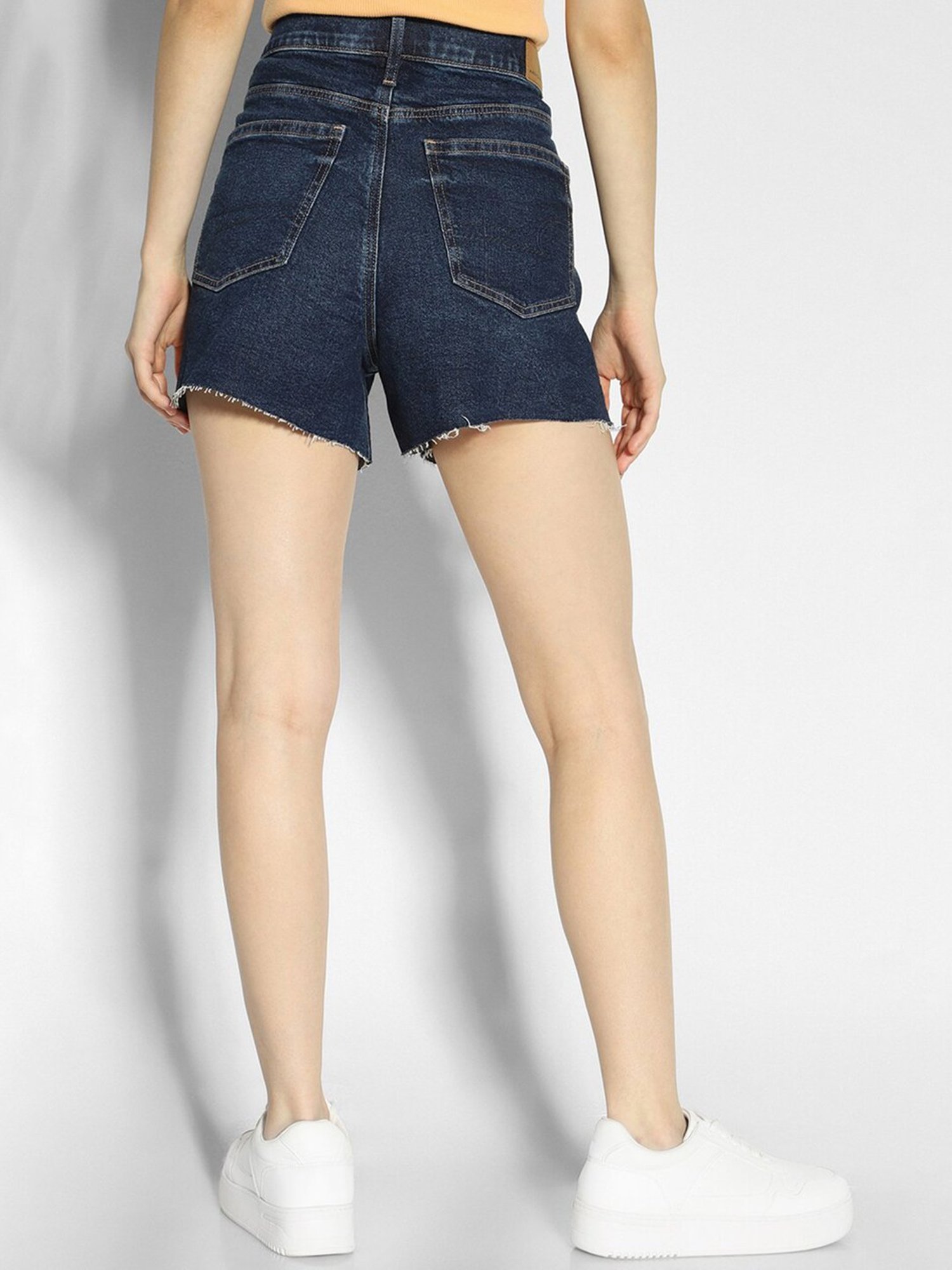 American Eagle Outfitters Blue Cotton Regular Fit Shorts