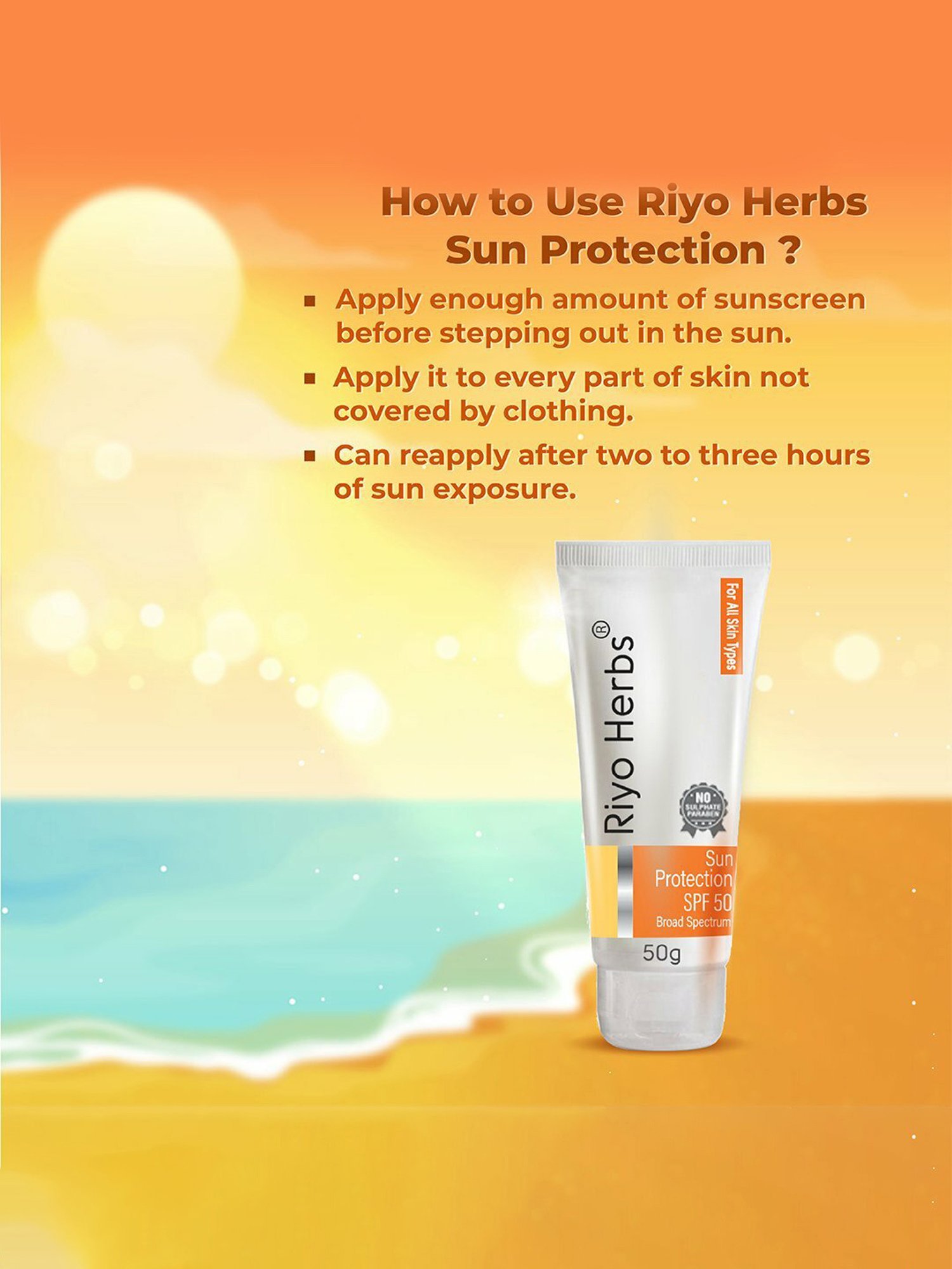 Riyo Herbs Sunscreen - 50 gm